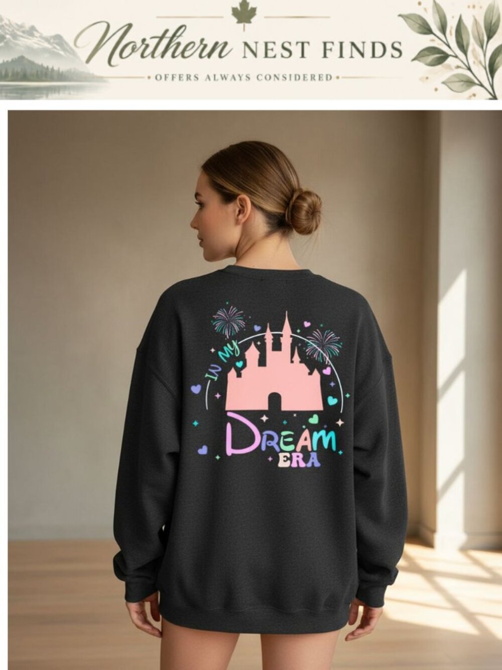 Magic Kingdom Sweatshirt Women Castle Graphic Family Vacation Long Sleeve